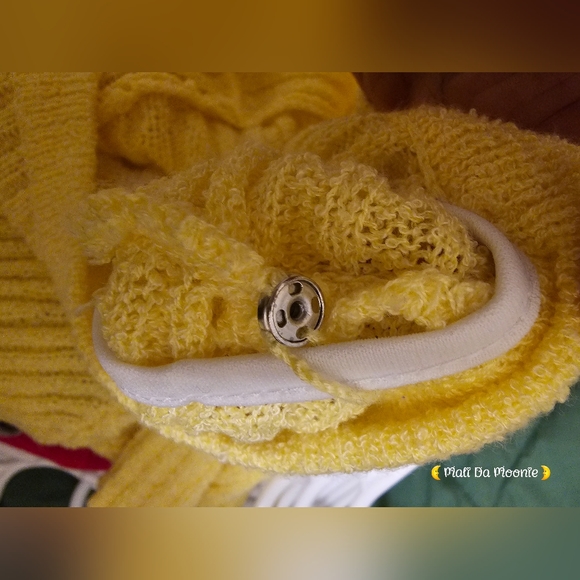 NY&C Eva Mendes Striped Sweater Dress - XL White and Yellow - Picture 6 of 6